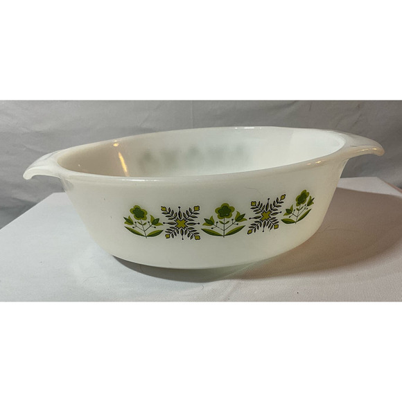 Anchor Hocking Fire King Overproof Made in the USA #22 Meadow Green #436 1 Quart - Picture 2 of 7